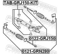 FEBEST TAB-GRJ150-KIT Supporto, Scatola guida