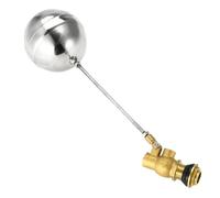 Valvola flottante 1 PZ Valvola a sfera, Valvola a sfera galleggiante automatica in ottone per abbeveratoio, umidificatore, fontana, acquario, stagno, abbeveratoio per animali (G1/2" DN15)
