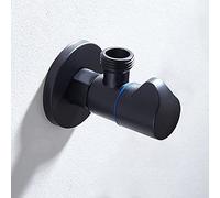 Valvola for rubinetto del bagno,valvola dell'acqua del water nera,valvola di chiusura in ottone da 1/2 pollice for doccia,valvole del rubinetto for lavello della cucina,per WC,nero A(Black B)