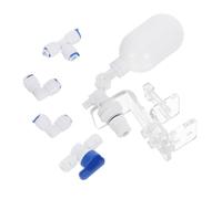 Valvola Galleggiante Automatica 1/4, Kit Regolabile per Acquario | Plastica, Innesto Rapido e Raccordo Filettato 1/4 Pollice, per Vasche D'acqua Fresca e Stagni