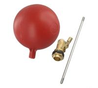 Valvola galleggiante in ottone con interruttore a sfera in plastica, per serbatoi, torri, caldaie, pompe e servizi igienici, 1/2 DN15, 3/4 DN20, 1 DN25 (DN15)