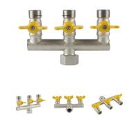 Valvola gas ottone 3 vie 4 vie per installazione interruttore rubinetto doccia b