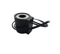 Valvola idraulica a solenoide con foro per bobina filettata, valvola a cartuccia filettata, tipo di filo di piombo AC220V DC24V, foro interno 13 mm, altezza 37 mm (DC12V)