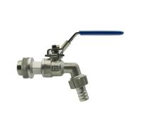 Valvola in acciaio inossidabile 304 da 1/2 pollice, ugello divisorio non saldato, rubinetto con nucleo ispessito for antigelo esterno, giardini esterni