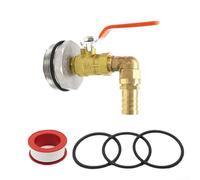 Valvola in acciaio inox resistente per fusto d'acqua da 200 l, rubinetto di ricambio per barili da tonnellata, dispenser a tenuta stagna (20 mm)