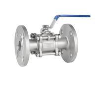 valvola in acciaio inox, Valvola a sfera flangiata in tre pezzi in acciaio inossidabile 304, interruttore valvola manuale resistente alla pressione della pipeline DN15 20 25 32 40 50, 1 pz(2 Inch)