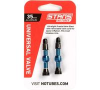 Valvole Stan's NoTubes 35 mm blu (2 unità)