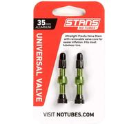 Valvola in alluminio per cerchio Stans Universal, Presta (x2) Vert