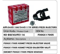 Valvola iniettore piezoelettrico F00GX17005 Bosch per serie 0445116# - 0445117#