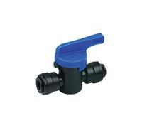 Valvola intermedia dritta DMfit con attacchi ad innesto rapido da 10mmx 10mm