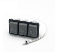 Valvola IPS supporto lombare sedile camion (RH grigio) Fit ISRI/Man/IVECO OE 857870 29073-02/04E 42538404 Regolazione ergonomica a 3 pulsanti per sedili pesanti