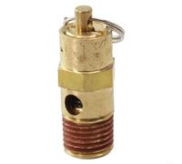 Valvola limitatrice di pressione del serbatoio dell'aria 150 PSI per | Pressione preimpostata 150 PSI, portata 58 SCFM, corpo in ottone, molla in acciaio inossidabile, filettatura maschio 1/4 NPT