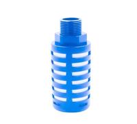 valvola limitatrice pressione Valvola di Sovrappre 1"pollici filettatura esterna marmitta in plastica valvola solenoide silenziatore riduzione rumore silenziatore 5 PC silenziatore(BlueTUBA1/4)