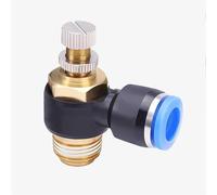 valvola limitatrice pressione Valvola di Sovrappre 20/50/100 PZ 1/8 1/4 3/8 1/2 4 6 8 10mm Tubo flessibile Aria l Raccordo pneumatico regolabile Valvola a farfalla Controller(A3,20 PCS)