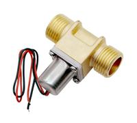 Valvola magnetica in ottone da 1/2" per valvola dell'acqua a impulso | Valvola con attacco filettato da 1/2", colore ottone, guarnizione affidabile per WC