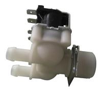 Valvola magnetica per lavatrice, valvola per acqua, una in due uscite, doppia valvola parallela DC12V/24V AC110/220V