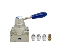 Valvola manuale a leva rotante pneumatica a 4/3 vie controllo manuale del flusso 3 posizioni 4HV210-08/230-10/430-15 4/3 4/2(4HV31010,With 6mm fitting)