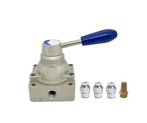 Valvola manuale a leva rotante pneumatica a 4/3 vie controllo manuale del flusso 3 posizioni 4HV210-08/230-10/430-15 4/3 4/2(4HV31010,With 6mm fitting)