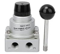 Valvola manuale a leva Valvola di controllo pneumatica G1/4 pollici a 3 posizioni e 4 vie ad azione diretta in lega di alluminio per apparecchiature di automazione industriale