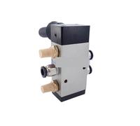 Valvola manuale pneumatica a 5/2 vie 4H210-08 4H310-10 4H410-15 con silenziatore e raccordi aria Controllo di flusso 4 mm/6 mm/8 mm/10 mm Valvola manuale(4H410-15,Without fittings)