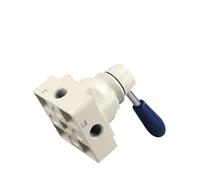 Valvola manuale pneumatica a leva rotante a 4/3 vie Controllo manuale del flusso 3 posizioni 4 porte K34R6-8D 4HV310-10(4HV230-08,With 12mm fitting)