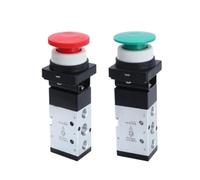 Valvola meccanica pneumatica | Pulsante della valvola di controllo interruttore aria della valvola manuale a 5 vie a 2 posizioni Momentaneo(MV322LB)