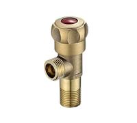 Valvola miscelatore doccia Valvola ad angolo for montaggio a parete in ottone for bagno, lavello da cucina, WC, multicolore(Red)