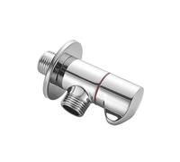Valvola miscelatore doccia Valvola ad angolo in rame G1/2 Ingresso acqua for WC e scaldabagno freddo(Hot Water)