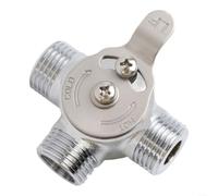 Valvola Miscelatore Manuale 1/2 Pollici Valvola Miscelatore(1/2) | Connessioni 3/8 e 1/2 pollici, compatibili per tubi rame, tenuta stagna, perdite, standard sink