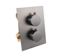 Valvola miscelatore termostatica nascosta in ottone con design a scatola incorporata per un servizio semplificato (grigio)