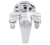 Valvola miscelatrice per rubinetto doccia in argento, rubinetto da bagno G1/2, corpo valvola doccia vasca da bagno, kit doccia clete con maniglie, accessori da bagno per la casa