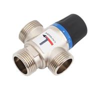 Valvola miscelatrice termostatica a 3 vie DN20/25 - Compatibile con scaldabagno solare e bagno, valvole miscelatrici termostatiche (filettatura maschio)(Male Thread DN25)