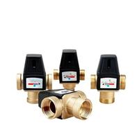 Valvola miscelatrice termostatica a 3 vie DN20/25 filettatura femmina/maschio in ottone compatibile con scaldabagno solare accessorio for il bagno(DN25 Male Thread)