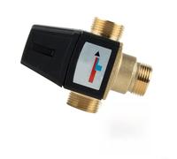 Valvola miscelatrice termostatica a 3 vie DN20/DN25 35-60°C in ottone per acqua calda e riscaldamento a pavimento con protezione antiscottatura (DN20)
