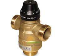 Valvola miscelatrice termostatica asimm. Multimix max 120° da 20 a 45°C - 1"