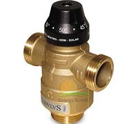 Valvola miscelatrice termostatica asimmetrica Multimix regolabile da 20 a 45°C con funzione antiscottatura 1"