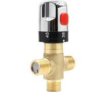 Valvola miscelatrice termostatica con miscelazione automatica con corpo in ottone for il controllo della temperatura 'acqua del bagno