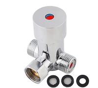Valvola Miscelatrice Termostatica, G1/2 Valvola Miscelatrice Acqua Calda, Ottone Valvole Miscelatore Termostatico con Controllo Della Temperatura per Bagno e Cucina