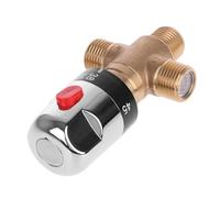 Valvola miscelatrice termostatica maschio a 3 vie G1/2 in ottone massiccio ad alta pressione for il controllo della temperatura 'acqua della doccia, 1 pcs