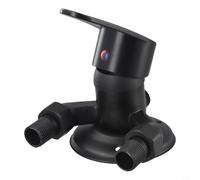 Valvola Miscelatrice Termostatica Ottone Nero - Controllo Temperatura per preciso per doccia Murali Esposta 130x10mm