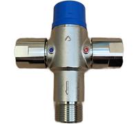 Valvola Miscelatrice Termostatica taratura fissa in Ottone Cromo plus, DN20 3/4"