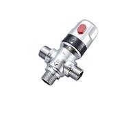 Valvola miscelatrice termostatica, Valvola miscelatrice termostatica in ottone multicolore G1/2 pollici cucina lavabo bagno doccia(A-dw)