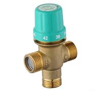 Valvola miscelatrice termostatica, Valvola Miscelatrice Termostatica in Rame 20-65C Filtri Acqua Stop 1/2 Pollice A Tre Vie Misura B,A(A)