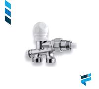 Valvola monotubo termostatizzabile per tubo rame-plast-multis te-sa 3/4”x3/4”E