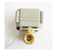 Valvola motorizzata elettrica in ottone a 2 vie da 1/4'' con ingranaggi in metallo, indicatore di posizione e feedback del segnale, DC12V/DC24V(Dn8 B/S/P Thread,DC24-CR201)