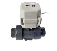 Valvola motorizzata ON/OFF in PVC DN20 da 110 V a 230 V, resistente agli acidi e agli alcali, resistente alla corrosione(NPT THREAD_AC110V TO 230V_CR502(SPRING RETURN))