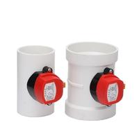 Valvola motorizzata per condotti dell'aria Valvola di ritegno motorizzata in plastica ABS da 75/110/160/200 mm, regolatore di volume del condotto aria for tubo di ventilazione 220 V CA(75mm)