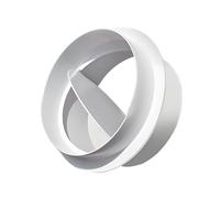 Valvola non di restituzione per otturatore di backdraft per ventola di estrattore PVC Tubo di sfiato Cucina Ventilazione del bagno Sistema di conduttore di conduttore Air Controllo dell' bianco 200mm