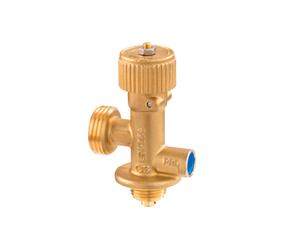 Valvola per bombole di gas gok tipo cgv per bombole di butano attacco ag klf