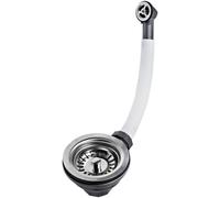 Valvola per il lavandino con troppopieno flessibile Teka 61001302 Argento Acc